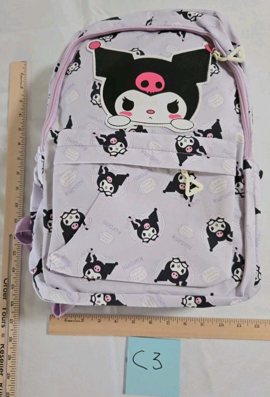 Sanrio Kawaii Kuromi🌸CUTE🌸School Backpack Big Size NEW - Picture 1 of 4